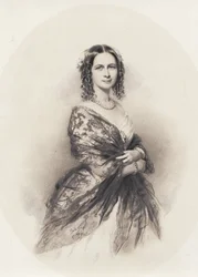 Retrato de la cantante de ópera Jenny Lind (1820-1887)
